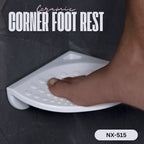 ASIATIQUE Semi Ceramic Smart Corner Foot Rest Bathroom Shaving Foot Support | NX-515