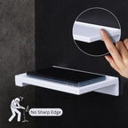 ASIATIQUE Semi Ceramic Smart Mobile Holder NX-511 | Wall Mounted Bathroom Mobile Shelf | Waterproof Phone Stand | 7.92 Inch