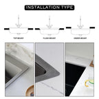 Asiatique Quartz Kitchen Sink D-101 (IKON) | 24" x 18" | German Quartz Single Bowl | Top, Flush & Under Mount