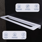 ASIATIQUE Semi Ceramic Towel Rack NX-506 | Wall Mounted Bathroom Towel Holder | Modern Towel Bar Rack | 22 Inch