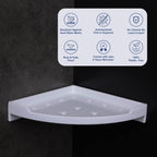 ASIATIQUE Semi Ceramic 9 Inch Corner Stand Bathroom Corner Shelf | NX-513