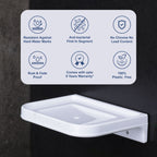 ASIATIQUE Semi Ceramic Soap Stand NX-501 | Wall Mounted Bathroom Soap Holder & Soap Dish | Modern Bathroom Accessory