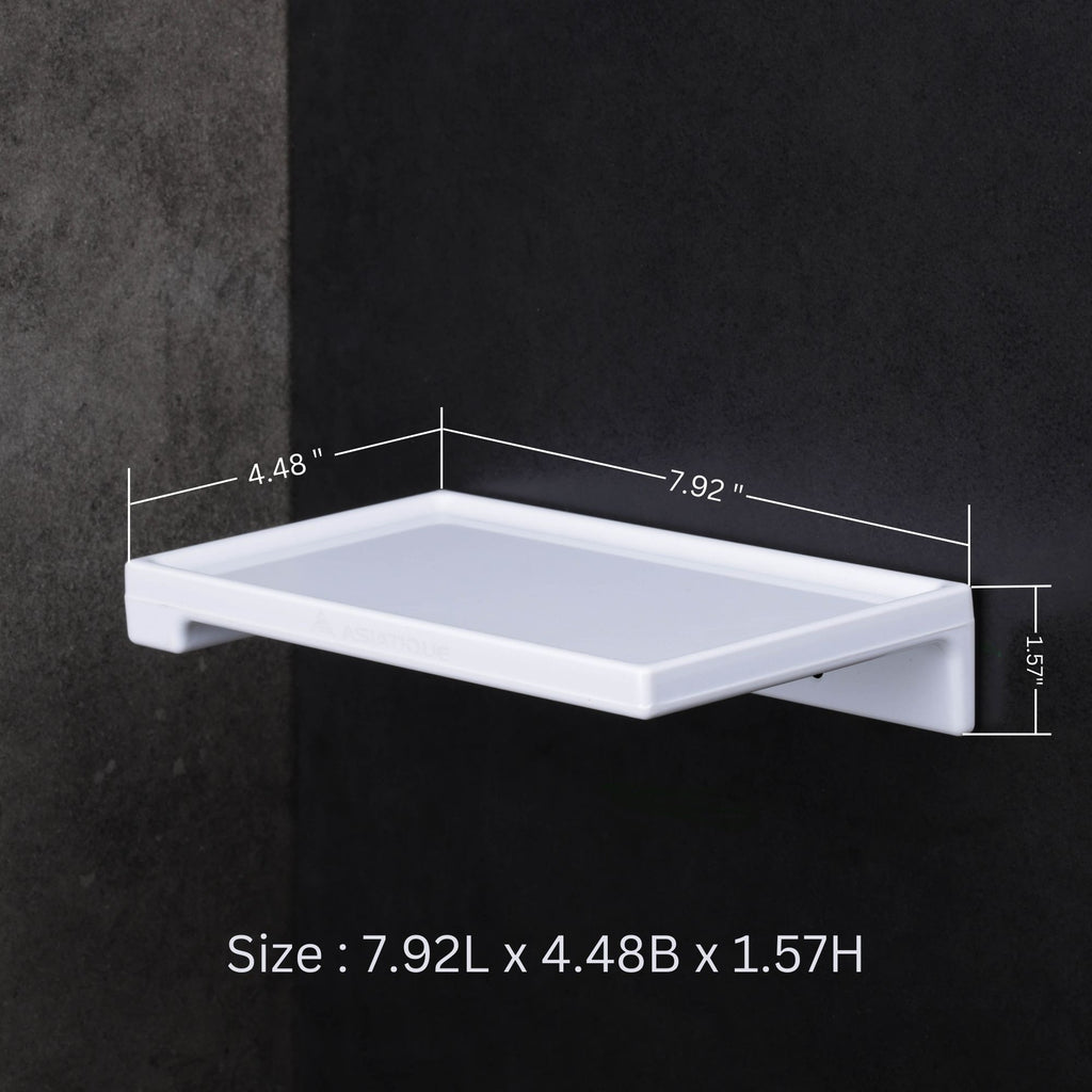 ASIATIQUE Semi Ceramic Smart Mobile Holder NX-511 | Wall Mounted Bathroom Mobile Shelf | Waterproof Phone Stand | 7.92 Inch