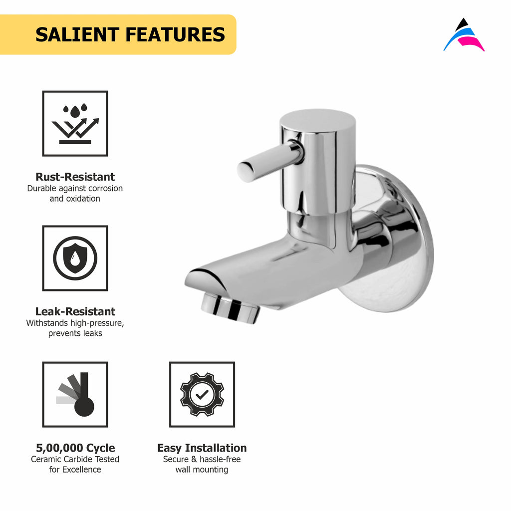 Asiatique Bib Cock  With Wall Flange   (A-003), Antique Series Premium Faucets & Sink Mixers
