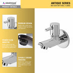 Asiatique Bib Cock  With Wall Flange   (A-003), Antique Series Premium Faucets & Sink Mixers