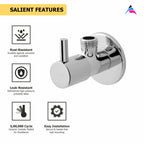 Asiatique Angle Cock With Wall  Flange   (A-005), Antique Series Premium Faucets & Sink Mixers