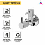 Asiatique 2 Way Angle Cock With Wall  Flange   (A-005TW), Antique Series Premium Faucets & Sink Mixers