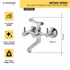 Asiatique Wall Mixer Telephonic With Crutch ARR of  shower (A-016), Antique Series Premium Faucets & Sink Mixers