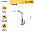 Asiatique Pillar Cock Casted Spout (AS-002), Aster Series Bathroom & Kitchen Faucets | Premium Modern Tap Collection