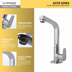 Asiatique Pillar Cock Casted Spout (AS-002), Aster Series Bathroom & Kitchen Faucets | Premium Modern Tap Collection