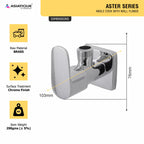 Asiatique Angle Cock With Flange (AS-005), Aster Series Bathroom & Kitchen Faucets | Premium Modern Tap Collection