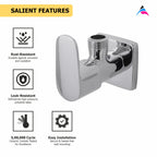 Asiatique Angle Cock With Flange (AS-005), Aster Series Bathroom & Kitchen Faucets | Premium Modern Tap Collection