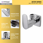 Asiatique Angle Cock With Flange (AS-005), Aster Series Bathroom & Kitchen Faucets | Premium Modern Tap Collection