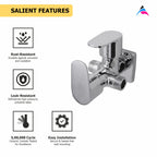 Asiatique 2 Way Angle Cock With Flange (AS-005TW), Aster Series Bathroom & Kitchen Faucets | Premium Modern Tap Collection