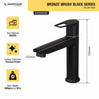 Asiatique Pillar Cock (BB-000 M), Bronze Brush Black Series Bathroom & Kitchen Faucets