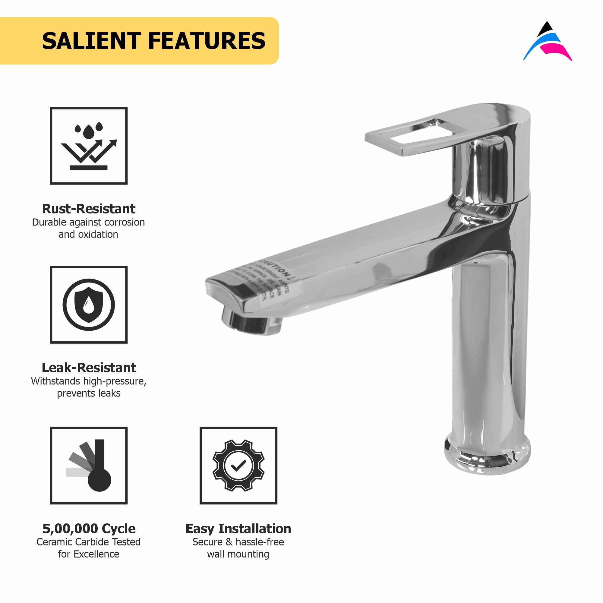 Asiatique Pillar Cock With Extended Spout (B-000A), Bronze Series Premium Brass Faucet Collection, Chrome Basin Mixers, Pillar Cocks, Sink Mixers & Bathroom Tap