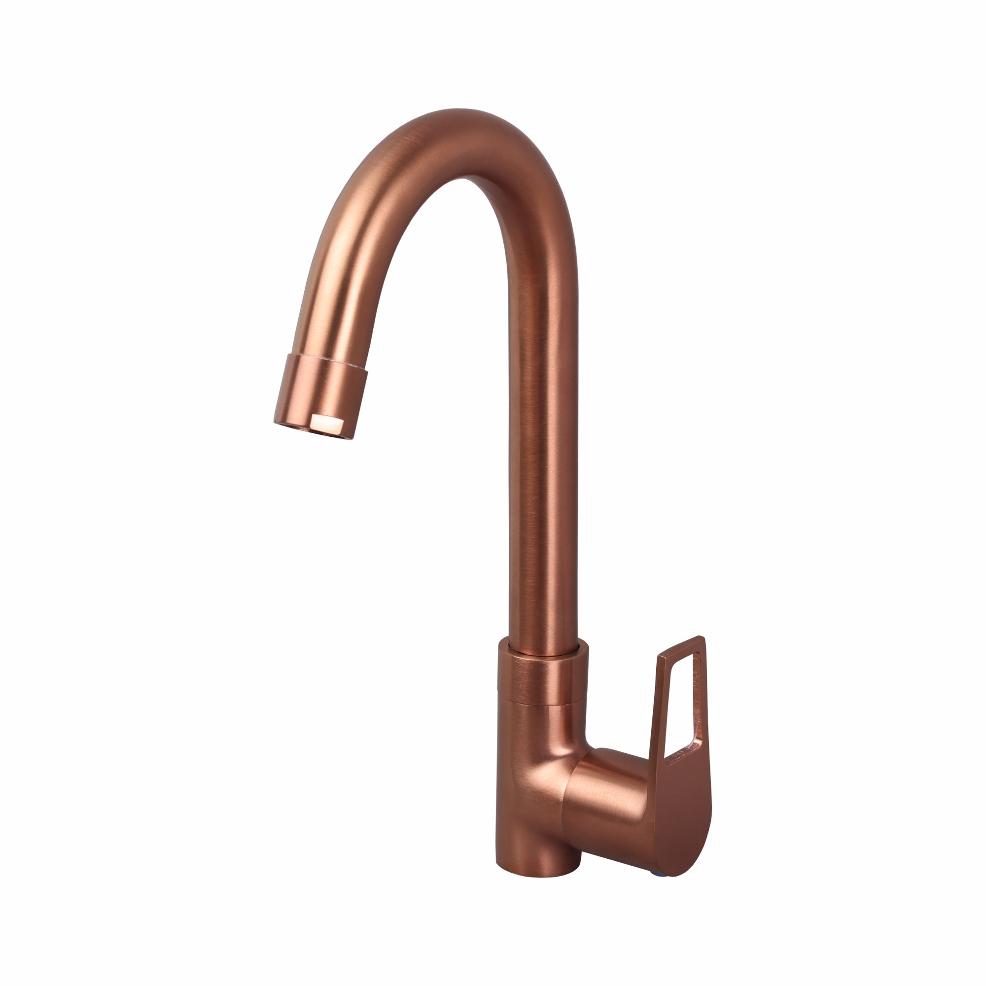 Asiatique Pillar Cock With Swivel ‘J’ Spout (BRG-002 M), Button & Plate, Bronze Brush Rose Gold Series Bathroom & Kitchen Faucets