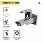 Asiatique Bib Cock With Wall Flange (B-003), Bronze Series Premium Brass Faucet Collection, Chrome Basin Mixers, Pillar Cocks, Sink Mixers & Bathroom Tap