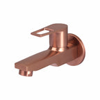 Asiatique Bib Cock Long Body With Wall Flange (BRG-004 M), Button & Plate, Bronze Brush Rose Gold Series Bathroom & Kitchen Faucets