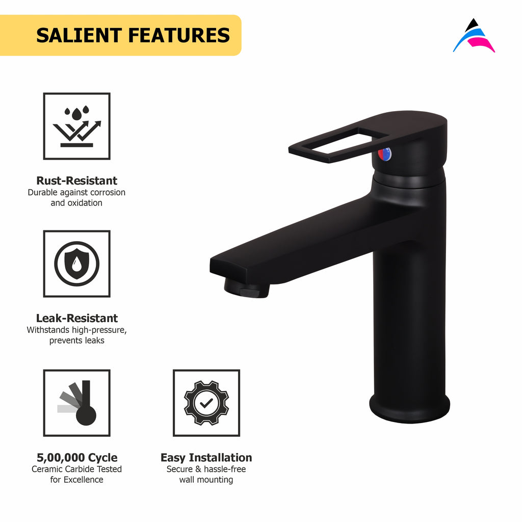 Asiatique S/L Basin Mixer With Braided Hoses (BB-009 M), Bronze Brush Black Series Bathroom & Kitchen Faucets