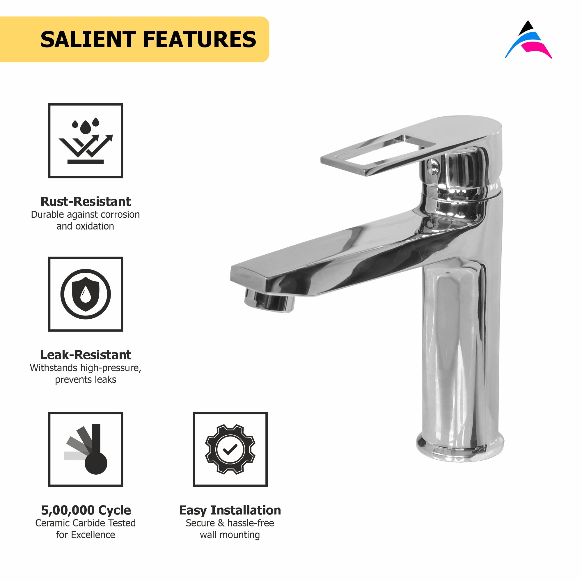 Asiatique S/L Basin Mixer With Braided HOSES (B-009), Bronze Series Premium Brass Faucet Collection, Chrome Basin Mixers, Pillar Cocks, Sink Mixers & Bathroom Tap