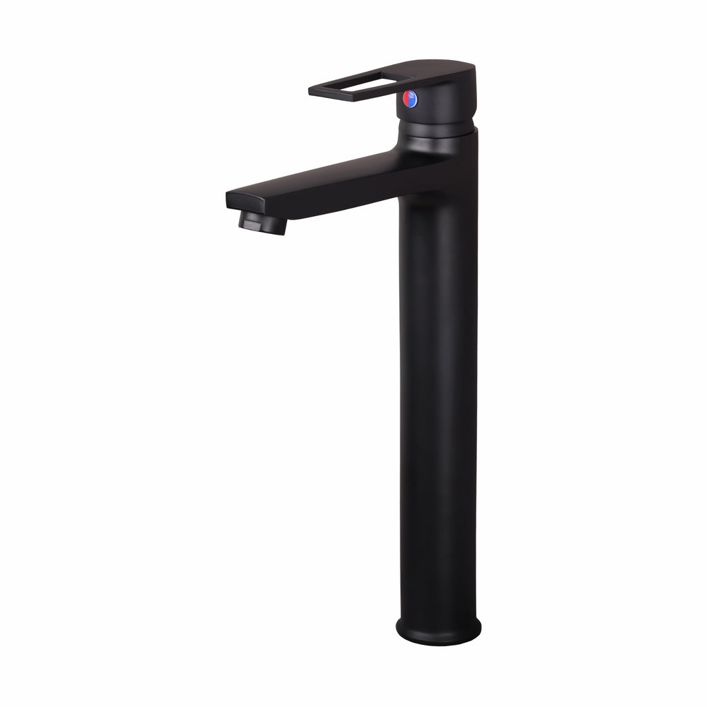 Asiatique S/L Basin Mixer With Extended Body With Braided Hoses (BB-009EX M), Bronze Brush Black Series Bathroom & Kitchen Faucets