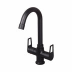 Asiatique C/H Basin Mixer With Swivel ‘J’ Spout (BB-011 M), Bronze Brush Black Series Bathroom & Kitchen Faucets