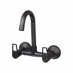 Asiatique Sink Mixer With Swivel ‘J’ Spout Wall Mounted (BB-013 M), Bronze Brush Black Series Bathroom & Kitchen Faucets