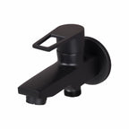 Asiatique S/L 2 in 1 Bib Cock With Wall Flange (BB-015 S/L M), Bronze Brush Black Series Bathroom & Kitchen Faucets