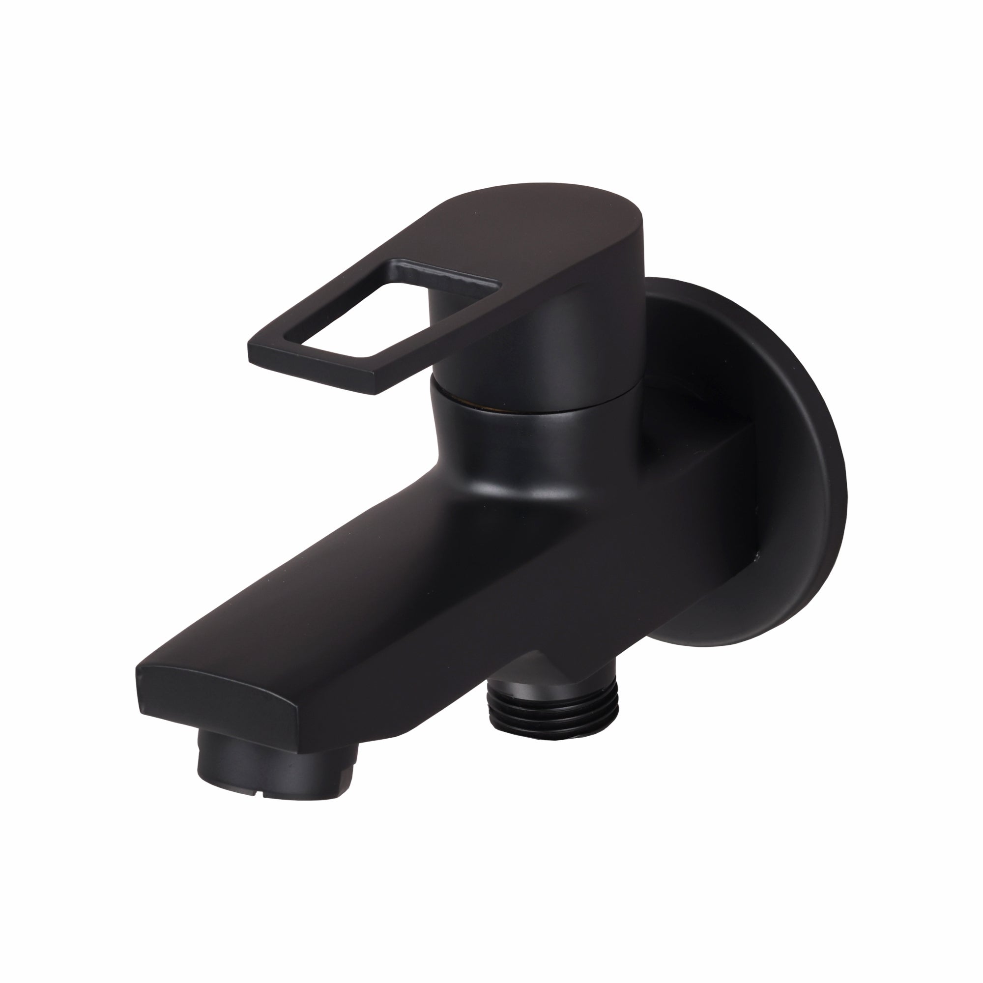 Asiatique S/L 2 in 1 Bib Cock With Wall Flange (BB-015 S/L M), Bronze Brush Black Series Bathroom & Kitchen Faucets