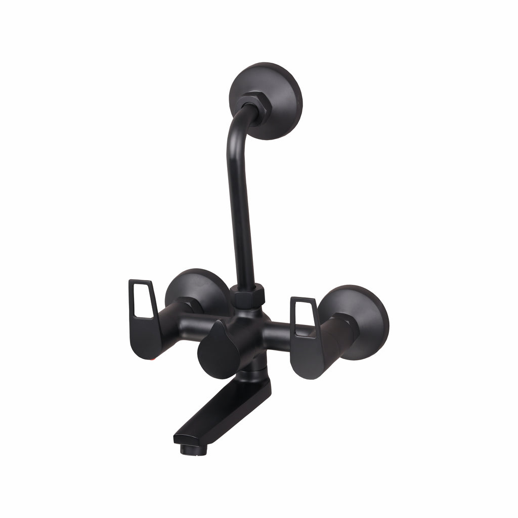 Asiatique Wall Mixer Telephonic With ‘L’ Bend for ARR. Of O/H Shower (BB-017 M), Bronze Brush Black Series Bathroom & Kitchen Faucets