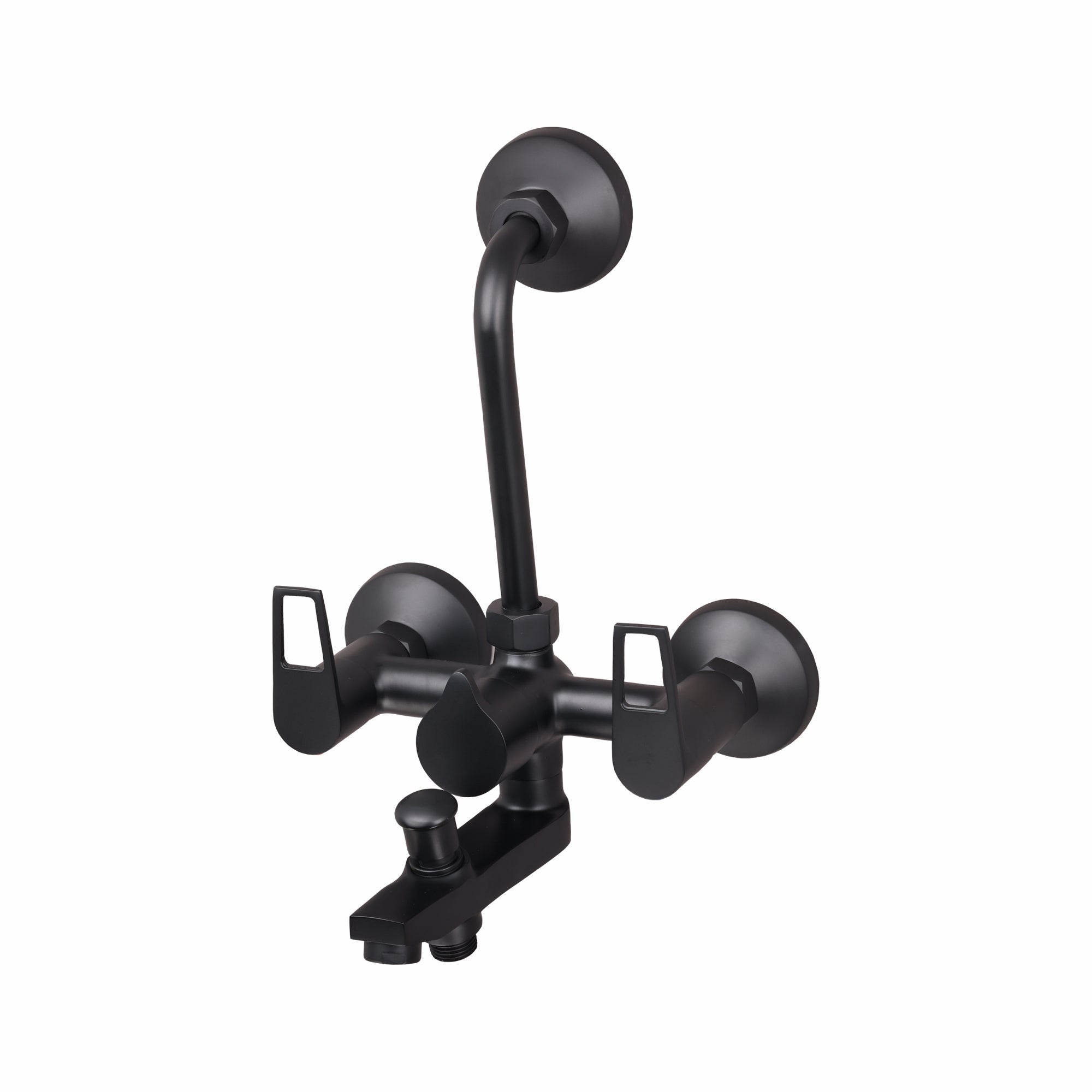 Asiatique 3 in 1 Wall Mixer With Pro. For Tele. Shower & O/H Shower (BB-018 M), Bronze Brush Black Series Bathroom & Kitchen Faucets