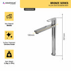 Asiatique Pillar Cock Extension Body (B-023), Bronze Series Premium Brass Faucet Collection, Chrome Basin Mixers, Pillar Cocks, Sink Mixers & Bathroom Tap