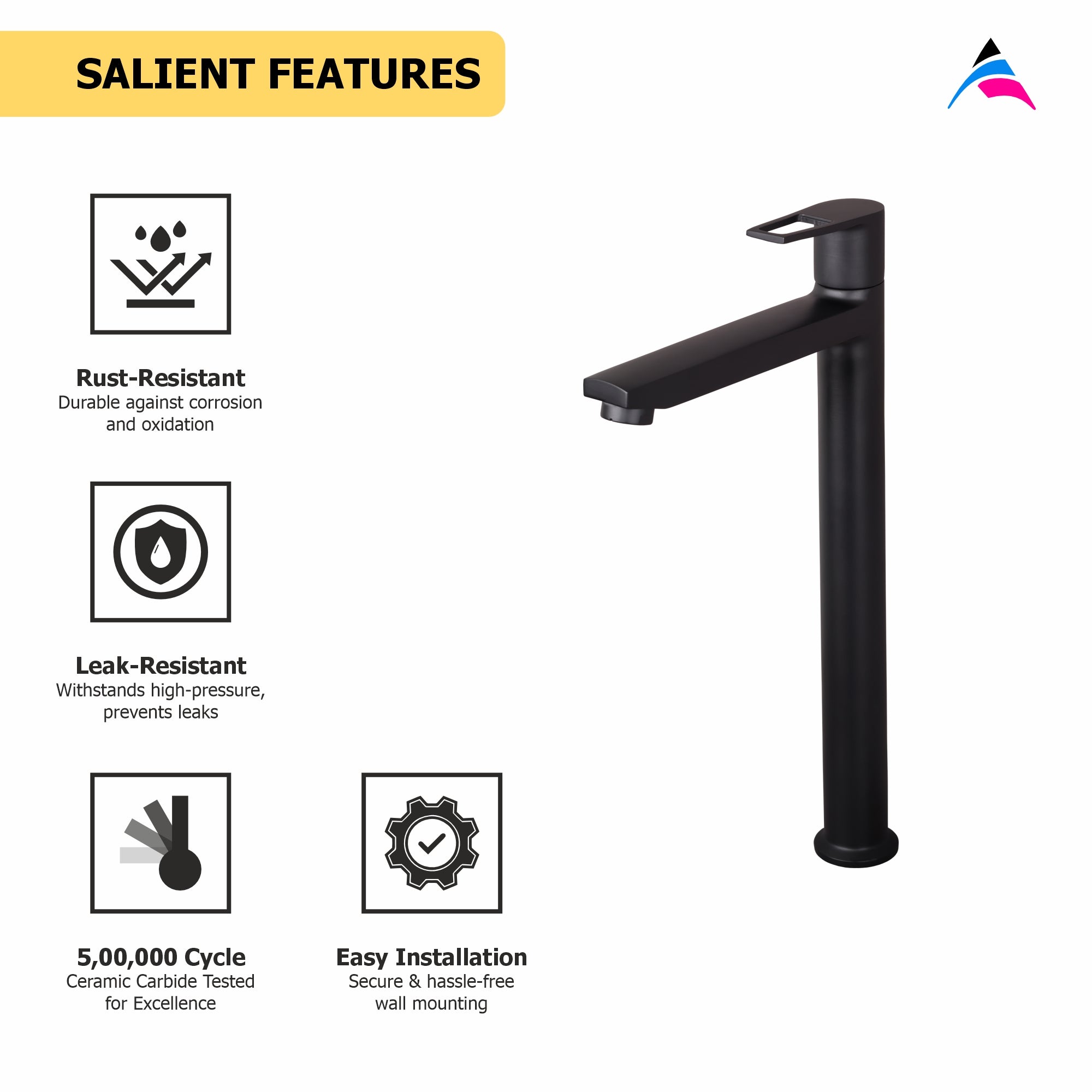 Asiatique Pillar Cock With Extension Body (BB-023 M), Bronze Brush Black Series Bathroom & Kitchen Faucets