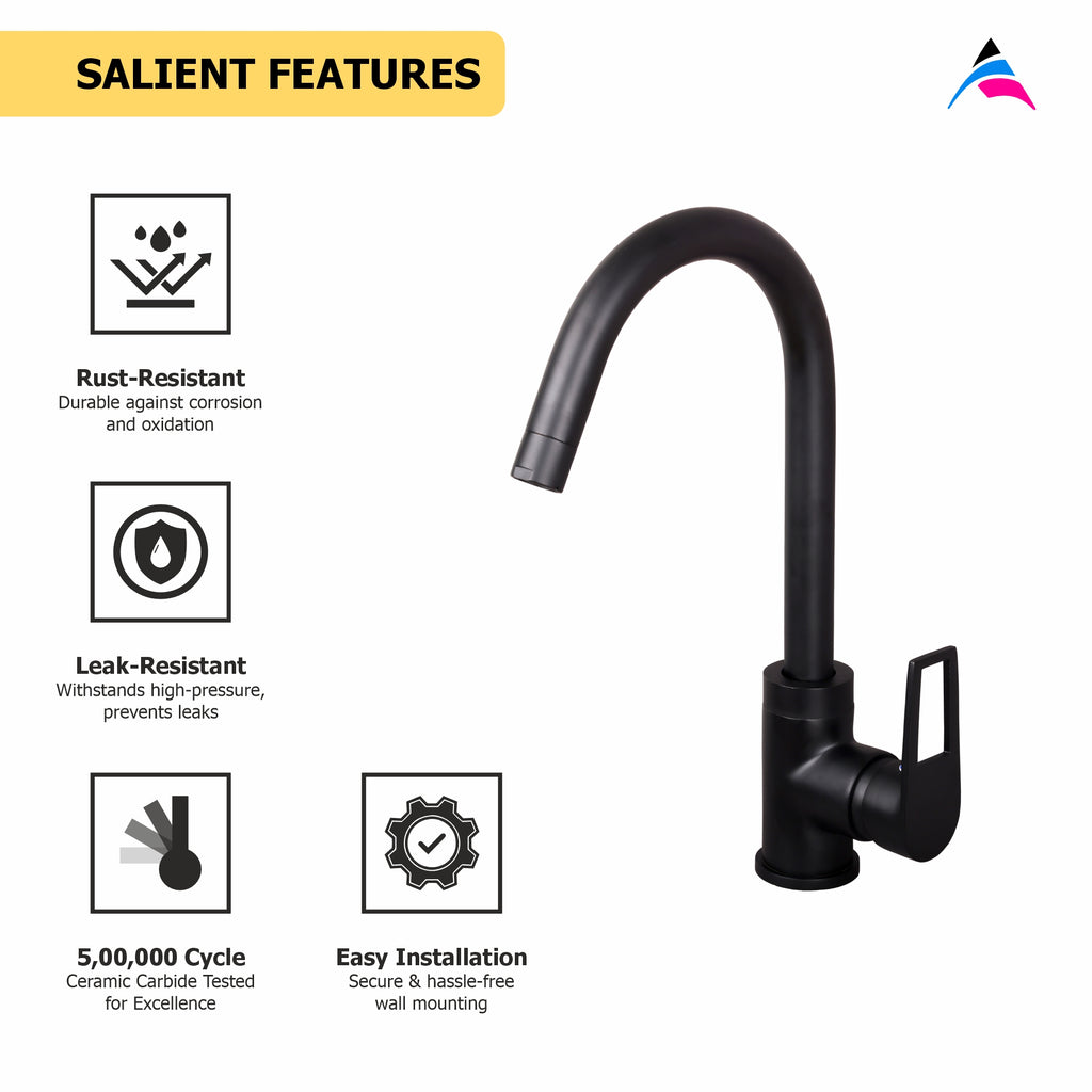 Asiatique S/L Sink Mixer Table Mounted (BB-027 M), Bronze Brush Black Series Bathroom & Kitchen Faucets