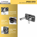 Asiatique Single Concealed Wall Mounted Upper Part (B-028U), Bronze Series Premium Brass Faucet Collection, Chrome Basin Mixers, Pillar Cocks, Sink Mixers & Bathroom Taps