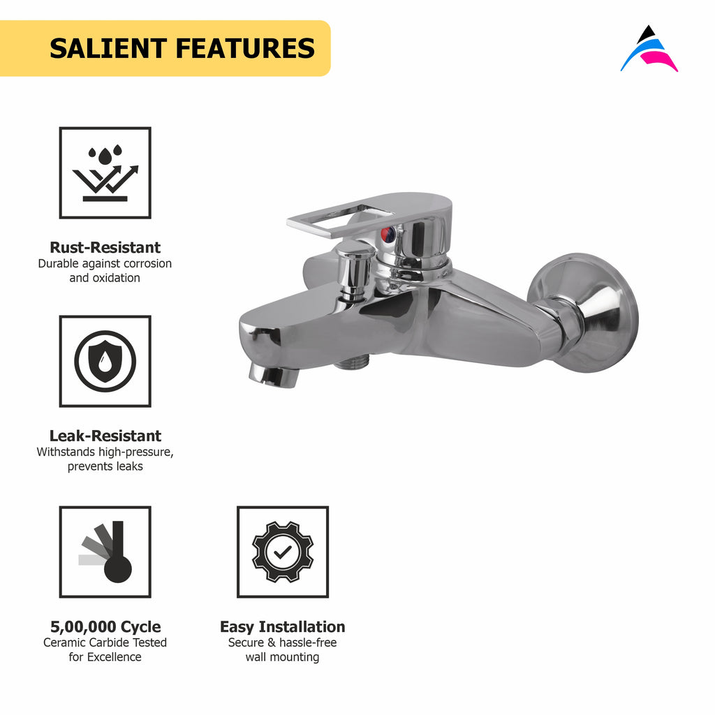 Asiatique S/L Bath & Shower Mixer (B-030), Bronze Series Premium Brass Faucet Collection, Chrome Basin Mixers, Pillar Cocks, Sink Mixers & Bathroom Taps