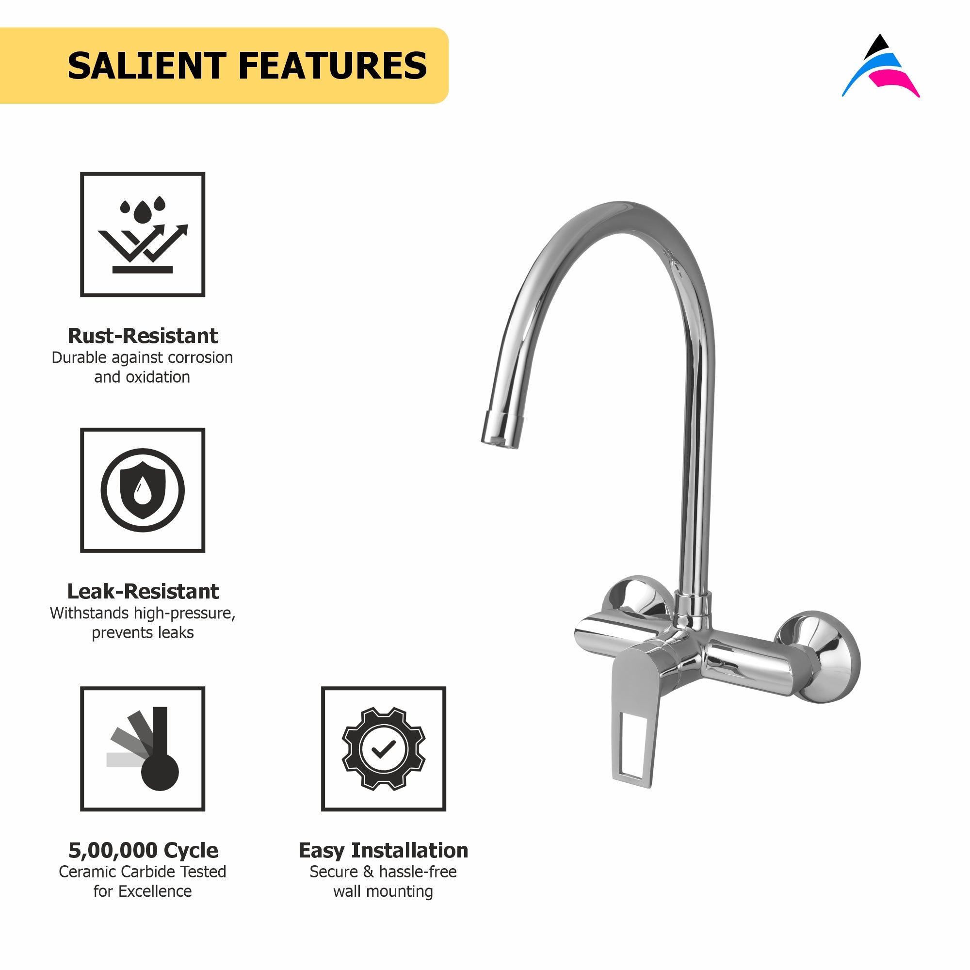 Asiatique S/L Basin Mixer Table Mounted (B-031), Bronze Series Premium Brass Faucet Collection, Chrome Basin Mixers, Pillar Cocks, Sink Mixers & Bathroom Taps