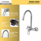 Asiatique S/L Basin Mixer Table Mounted (B-031), Bronze Series Premium Brass Faucet Collection, Chrome Basin Mixers, Pillar Cocks, Sink Mixers & Bathroom Taps