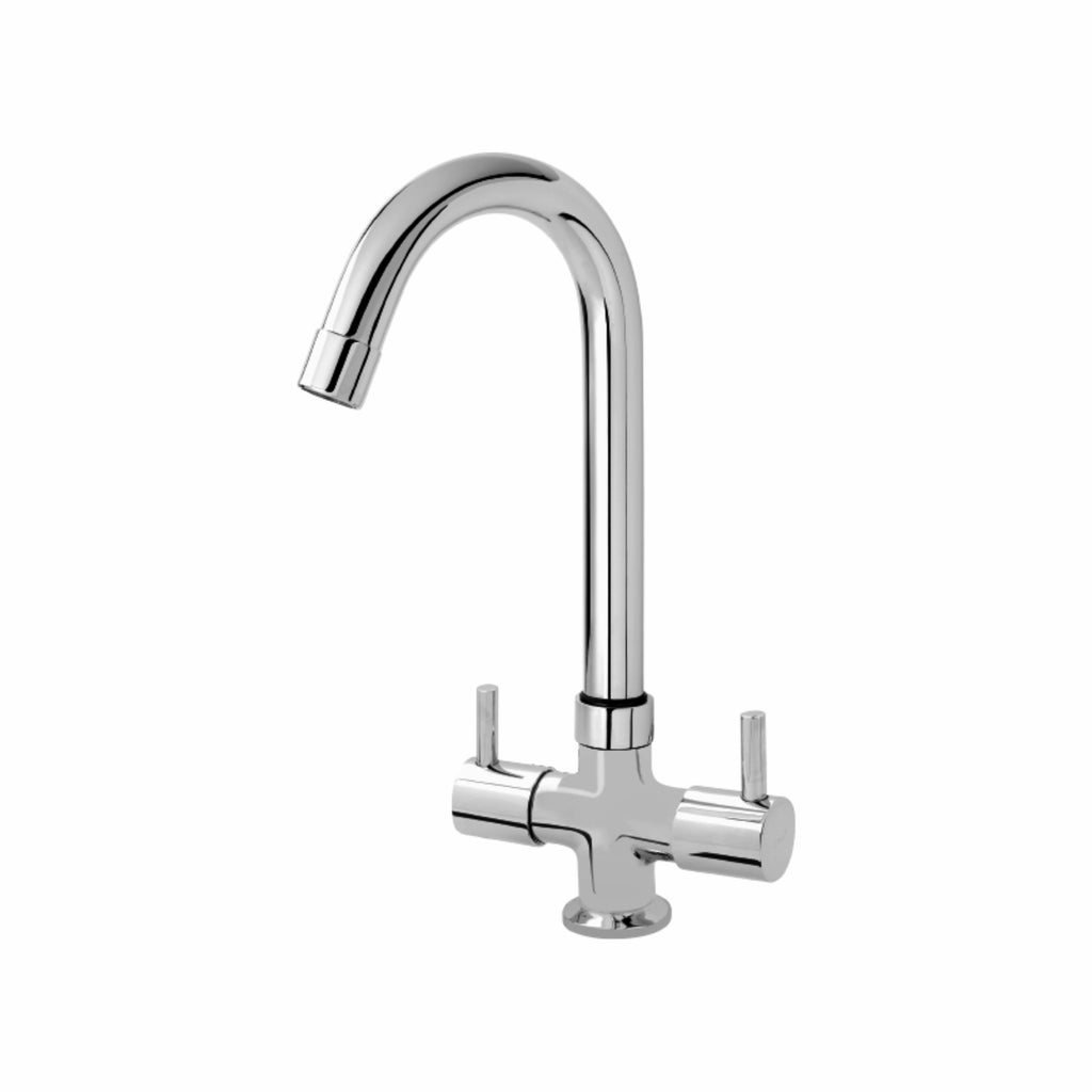 Asiatique C/H Basin Mixer With Swivel 'J' Spout   (A-011), Antique Series Premium Faucets & Sink Mixers