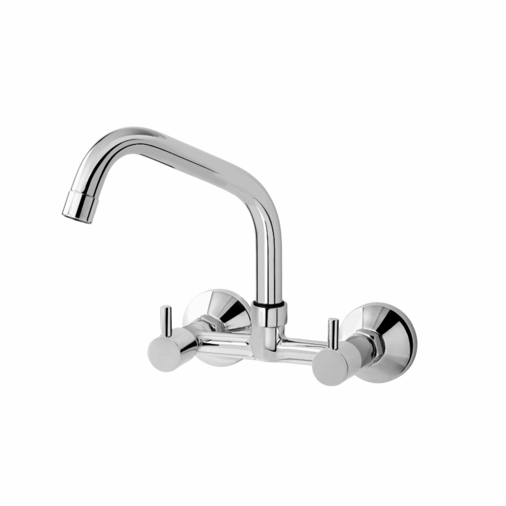 Asiatique Sink Mixer with Extended Swivel Spout Wall Mounted  (A-013EX), Antique Series Premium Faucets & Sink Mixers
