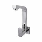Asiatique Sink Cock With Casted Spout Wall Mounted With Flange (AS-008), Aster Series Bathroom & Kitchen Faucets | Premium Modern Tap Collection