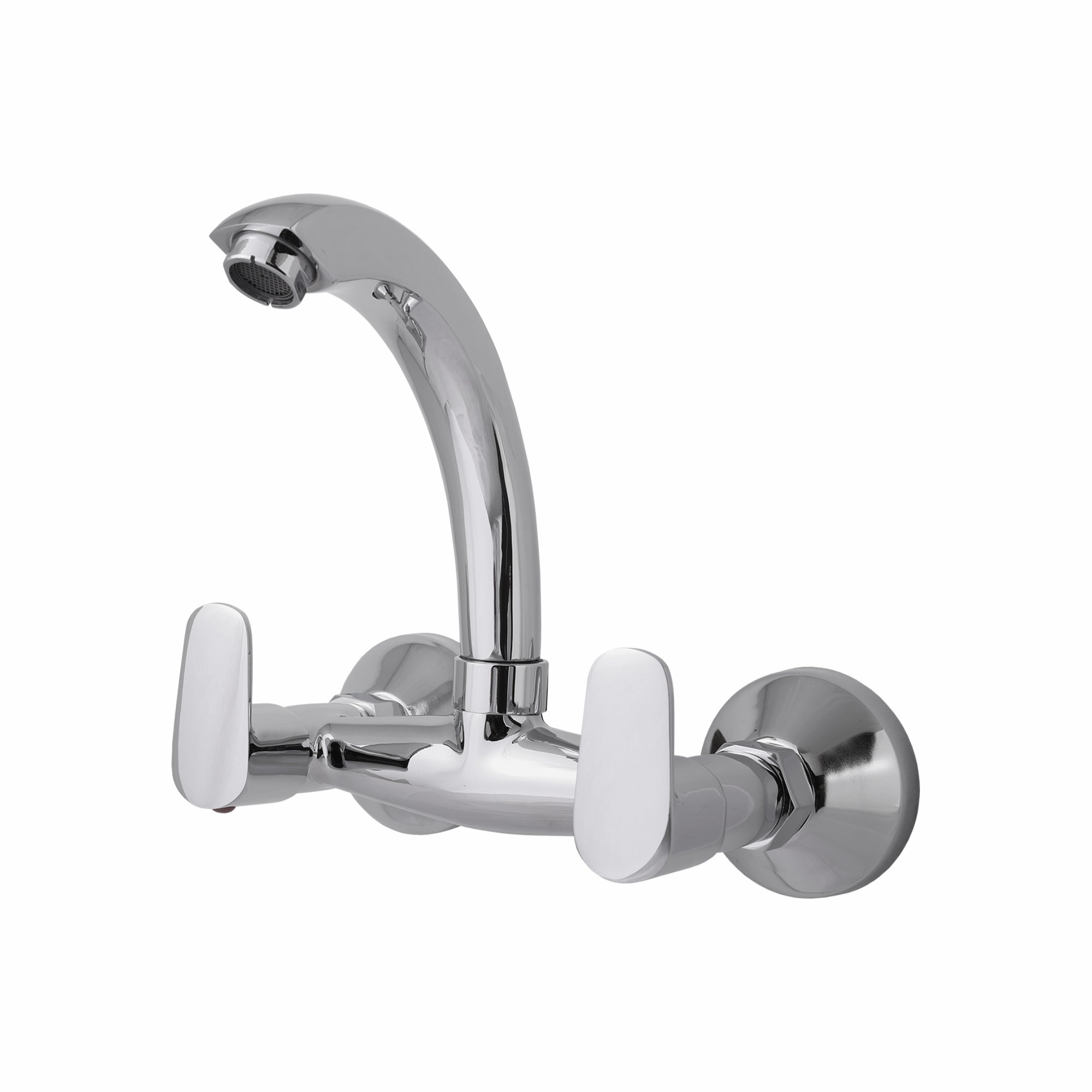 Asiatique Sink Mixer With Casted Spout Wall Mounted (AS-013), Aster Series Bathroom & Kitchen Faucets | Premium Modern Tap Collection