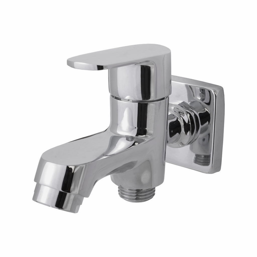 Asiatique S/L 2 in 1 Bib Cock With Wall Flange (AS-015 S/L), Aster Series Bathroom & Kitchen Faucets | Premium Modern Tap Collection