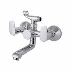 Asiatique Wall Mixer Tele. With Crutch ARR. of Tele. Shower (AS-016), Aster Series Bathroom & Kitchen Faucets | Premium Modern Tap Collection