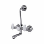 Asiatique Wall Mixer Tele. With 'L' Bend for ARR. of O/H Shower (AS-017), Aster Series Bathroom & Kitchen Faucets | Premium Modern Tap Collection