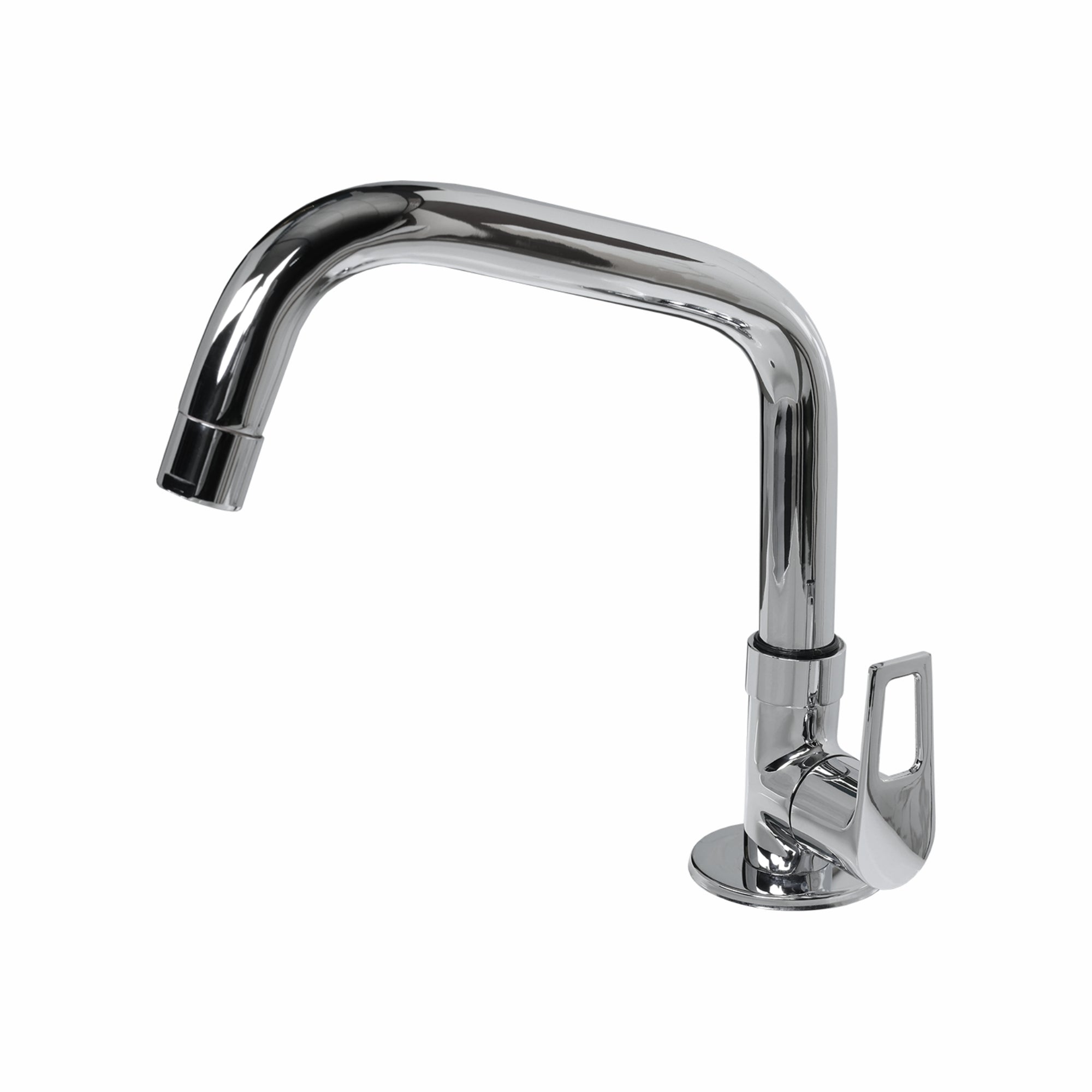 Asiatique Pillar Cock With Extended Swivel Spout (B-002EX), Bronze Series Premium Brass Faucet Collection, Chrome Basin Mixers, Pillar Cocks, Sink Mixers & Bathroom Taps