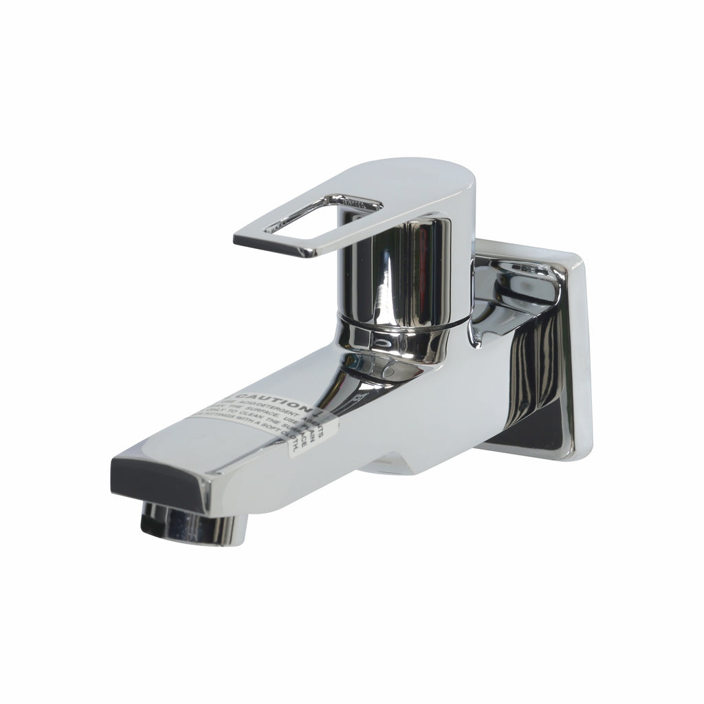 Asiatique Bib Cock Long Body With Wall Flange (B-004), Bronze Series Premium Brass Faucet Collection, Chrome Basin Mixers, Pillar Cocks, Sink Mixers & Bathroom Tap