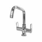 Asiatique C/H Basin Mixer With Extended Swivel Spout (B-011EX), Bronze Series Premium Brass Faucet Collection, Chrome Basin Mixers, Pillar Cocks, Sink Mixers & Bathroom Taps