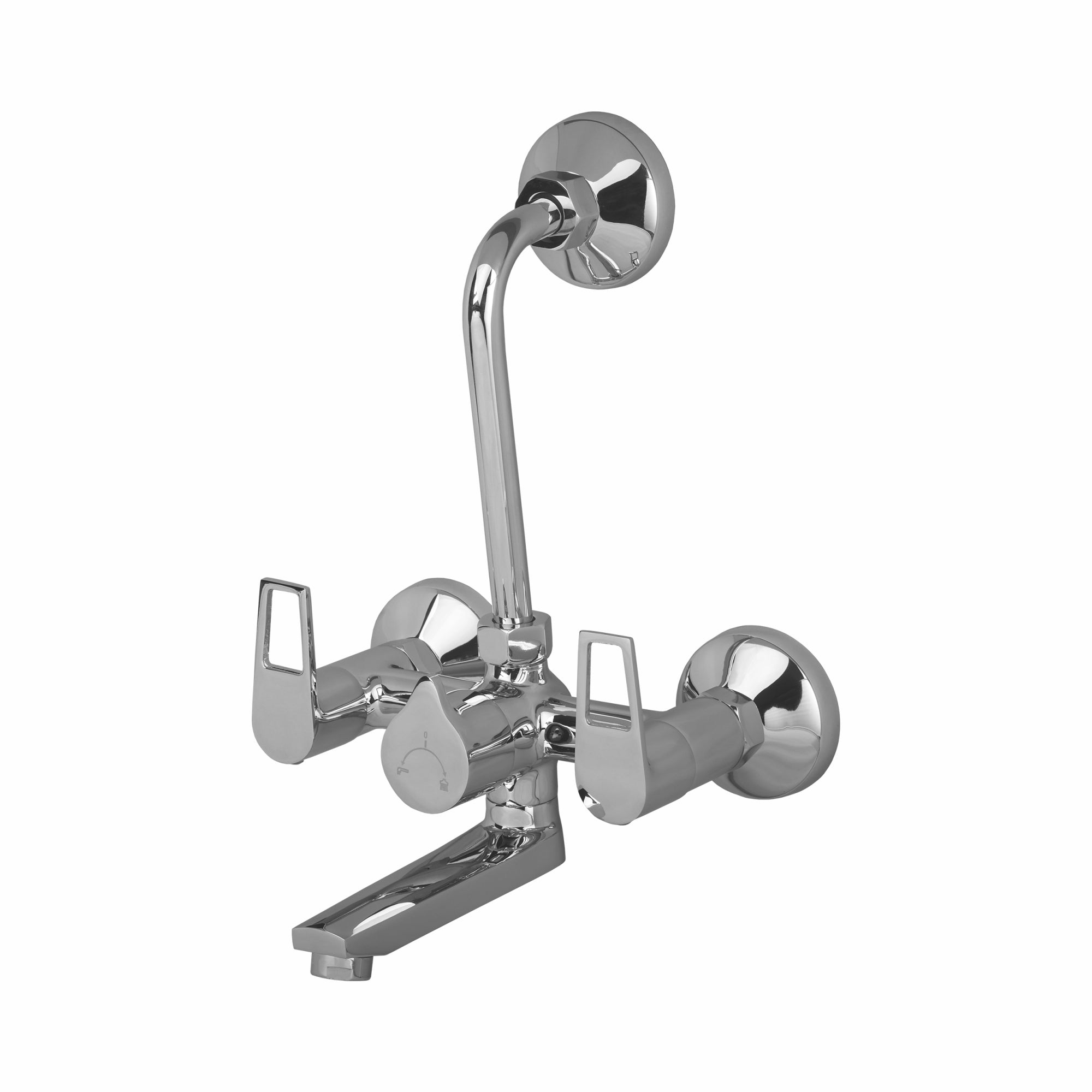 Asiatique Wall Mixer Telephonic With ‘L’ Bend for ARR. Of O/H Shower (B-017), Bronze Series Premium Brass Faucet Collection, Chrome Basin Mixers, Pillar Cocks, Sink Mixers & Bathroom Taps